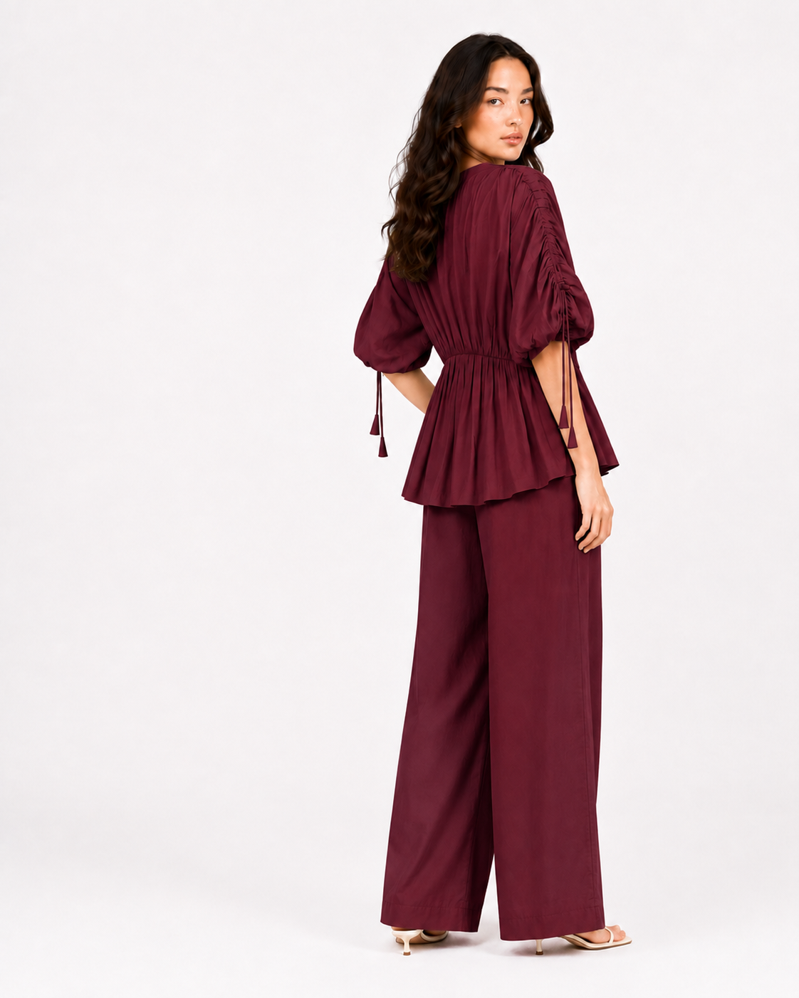 Wine Fleur Co-ord Set