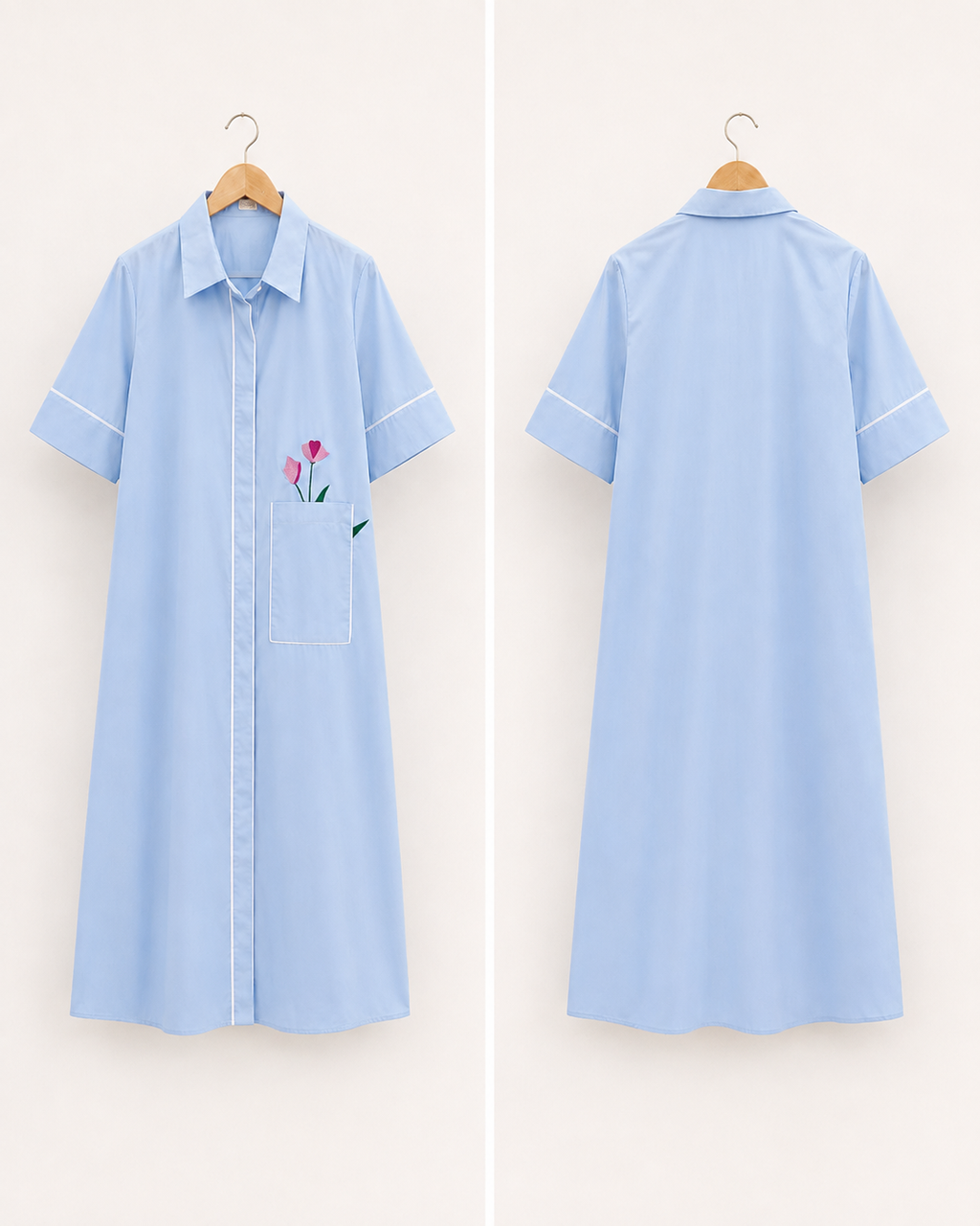 Bleu Lily Shirt Dress