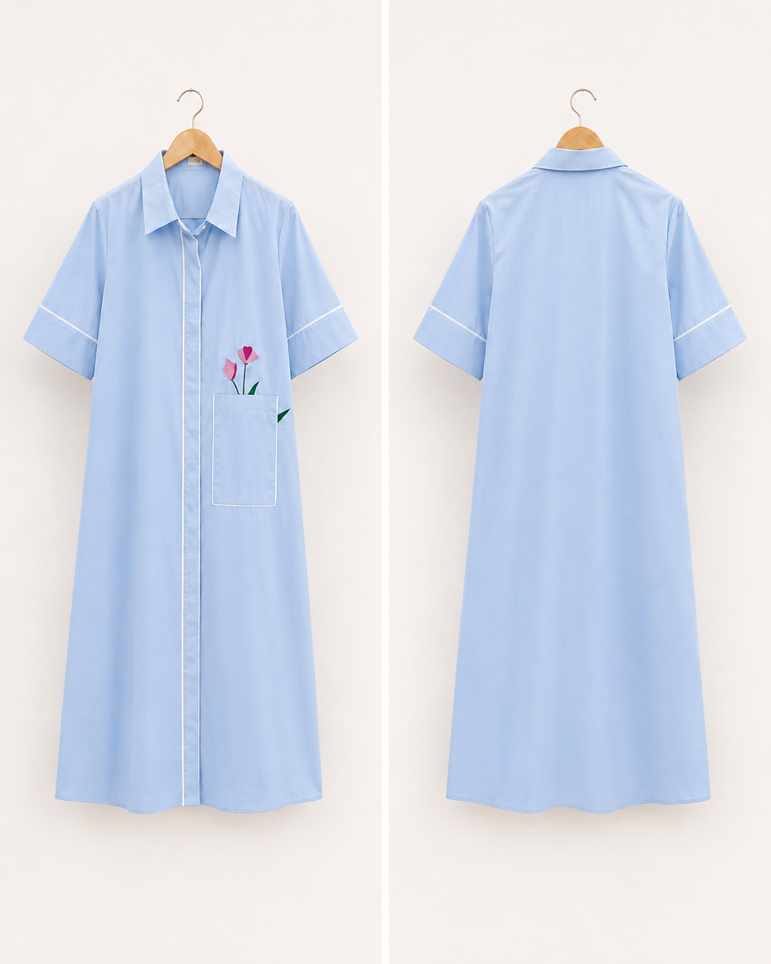Bleu Lily Shirt Dress