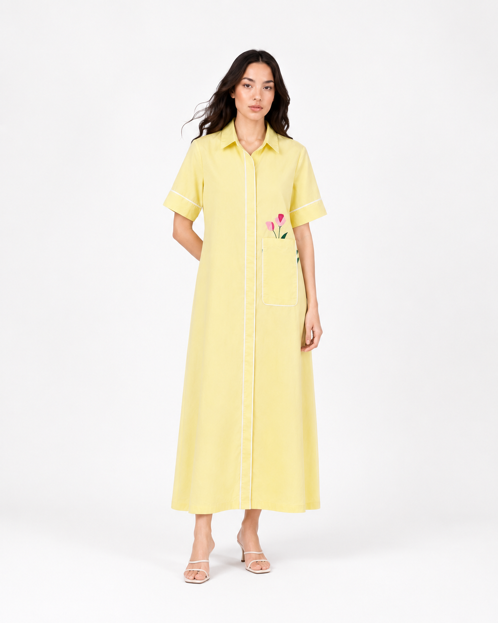 Lemon Lily Shirt Dress