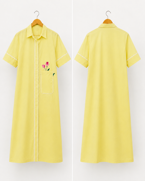 Lemon Lily Shirt Dress