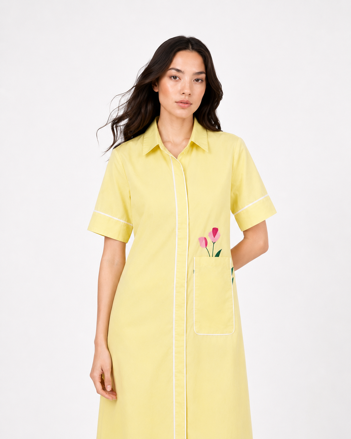 Lemon Lily Shirt Dress