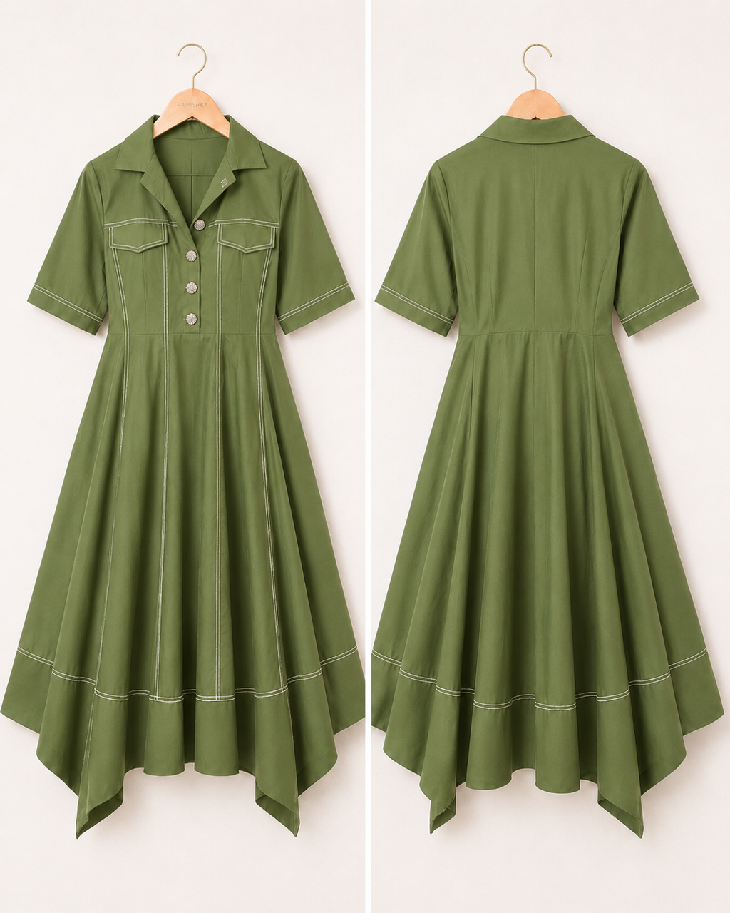 Olive Muse Dress