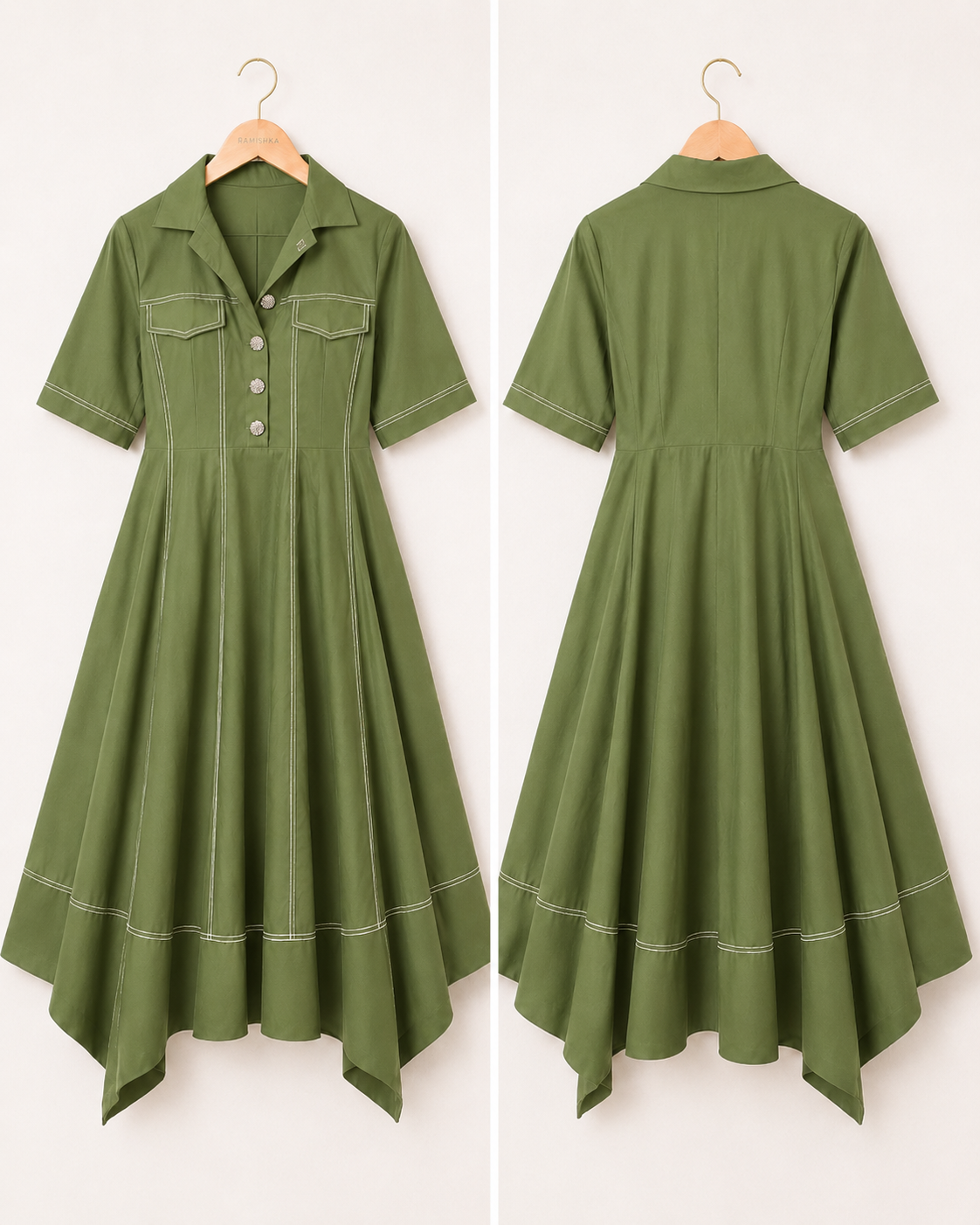 Olive Muse Dress