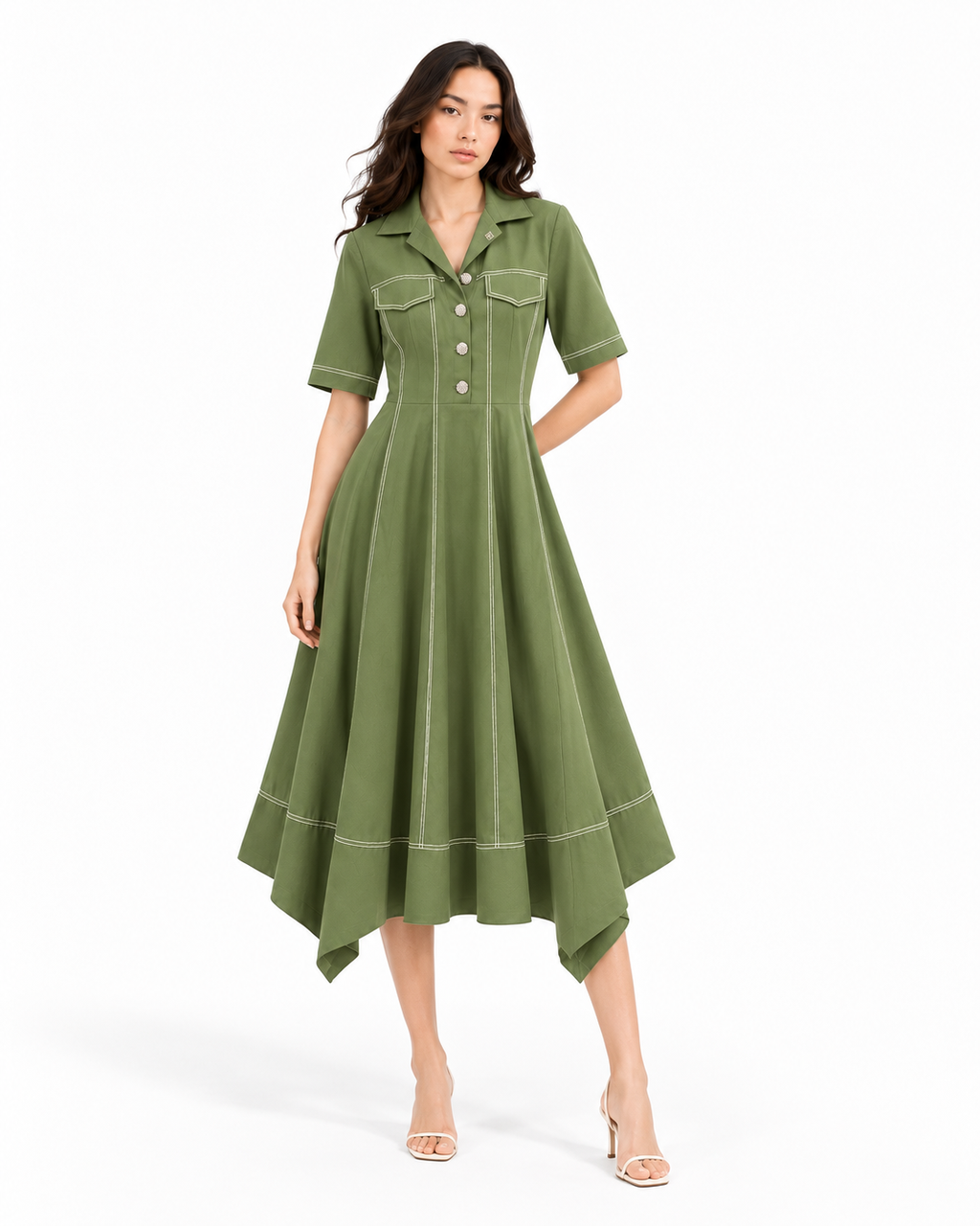 Olive Muse Dress