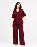 Wine Fleur Co-ord Set